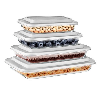 SereneLife High Borosilicate Glass Bakeware Set