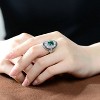 Guili Elegance Sterling Silver Radiant and Baguette Cut Cubic Zirconia Cocktail Style Stunning Luxurious Elegant Statement Fashion Jewelry Size 8 - 3 of 3