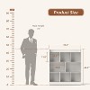 Aoxun Bookshelf Bookcase, Cube Storage Organizer, Wood Display Bookshelf, Storage Shelves - 4 of 4