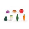 Leo and Friends Wooden Play Food Set for Toddlers-Vegetable Cutting Set-Educational Pretend Play Food with Knife and Chopping Board-Gift for Kids - 4 of 4