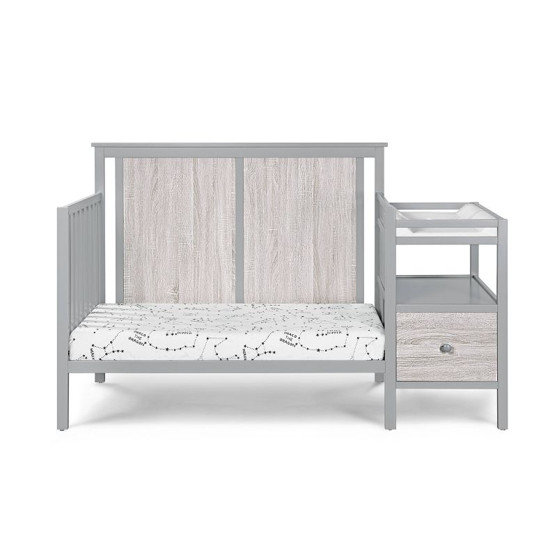 Suite Bebe Connelly 4-in-1 Convertible Crib and Changer Combo - Gray/Rockport Gray, 6 of 11
