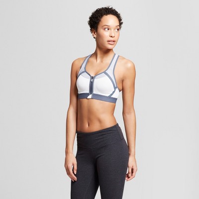 champion zip up sports bra