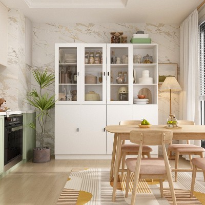 FUFU&GAGA Combination Modular Cabinet Living Room Display Cabinet Storage Solutions