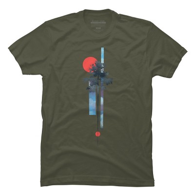 Men's Design By Humans Abstract Nature By airiestudio T-Shirt
