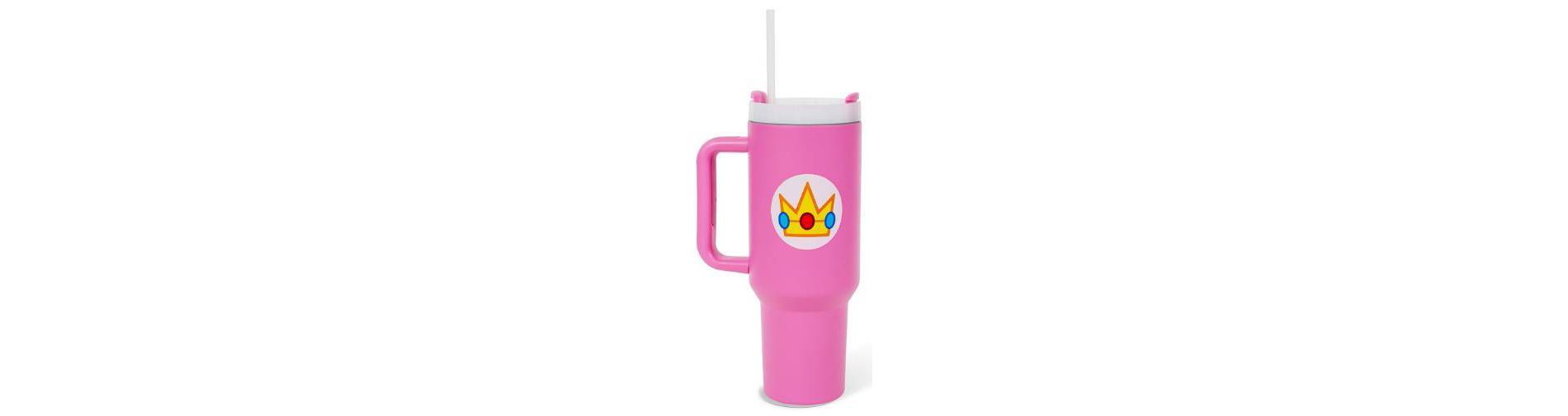Nintendo Stainless Steel 40oz Peach Tumbler
