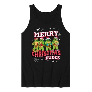 Men's - Teenage Mutant Ninja Turtles - Merry Christmas Dude Graphic Tank Top - 1 of 4
