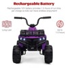 12V Kids Ride On Electric ATV, Ride Car Toy with Bluetooth Audio,High/Low Speed, LED Headlights, Battery Indicator & Radio, for Boys Girls 3-10 - 3 of 4