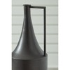 Signature Design by Ashley Zainforth 17.25" Metal Vase, Distressed Brown Decor - 3 of 4