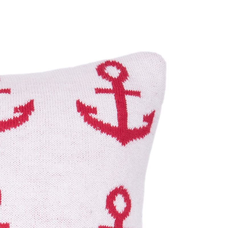 C&F Home 10" x 10" Anchor Knitted Throw Pillow, 4 of 8
