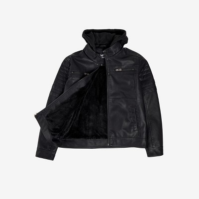 X RAY Kids and Boys PU Jacket With Lining