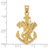 Black Bow Jewelry 14k Yellow Gold Mariner Cross with Eagle Pendant - 4 of 4