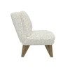 29.9" Wide Armless Accent Chair in Fabric with Easy Assembly and Durable Construction for Living Room - 4 of 4