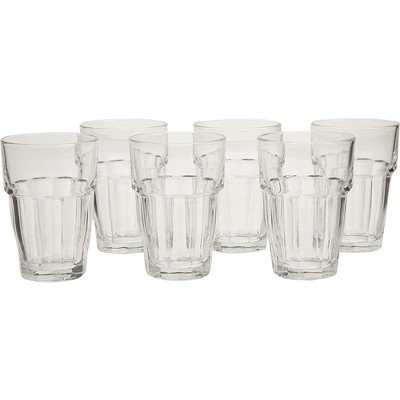 Bormioli Rocco 21.75 oz. Rock Bar Super Cooler Stackable Drink Glass, 6-Piece, Clear,
