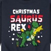 Men's - Toy Story - Christmas Saurus Rex Graphic Fleece Sweatshirt - 2 of 4