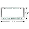 University of Wisconsin - Green Bay Full Size Standard License Plate Metal Frame - 4 of 4