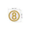 Unique Bargains Iron-on Washable Embroidered DIY Number Applique Patch 20 Pcs - 2 of 4
