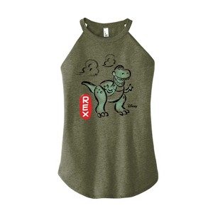 Women's - Disney - Doodle Rex Graphic Graphic High Neck Tank - 1 of 2