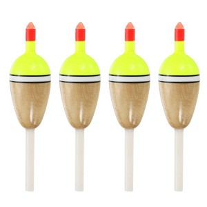 Unique Bargains High Sensitivity Plastics Fishing Float Rigs with Buoyant Balsa Wood Body 4 Pcs - 1 of 4