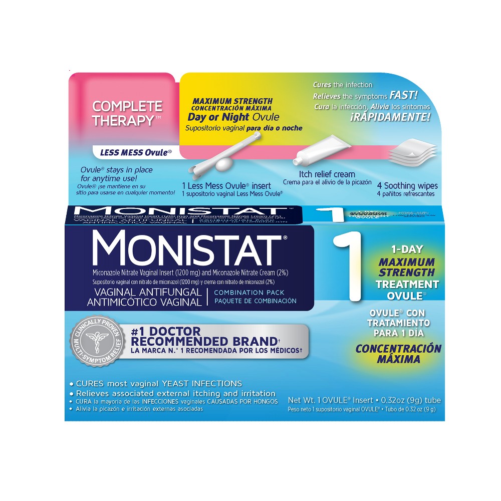 UPC 363736449407 product image for Monistat Complete Therapy Treatment Ovule Antifungal Cream - 0.32 oz | upcitemdb.com