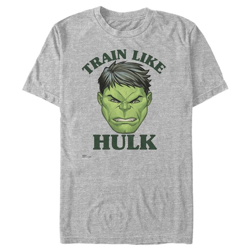 Men's Marvel Train Like Hulk Portrait T-Shirt, 1 of 6