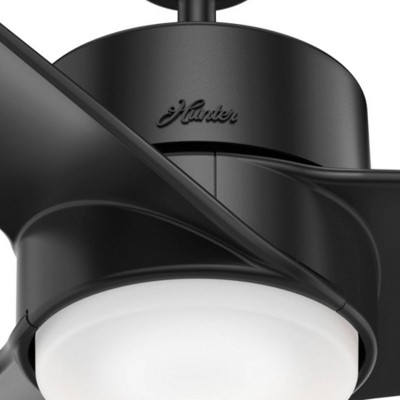 Havoc Matte Black 54" Outdoor LED Ceiling Fan with Remote