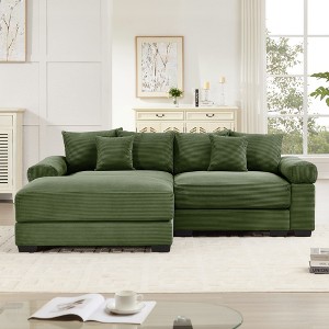 Christopher Knight Home Hodge Corduroy 92" Oversized Loveseat - 1 of 4