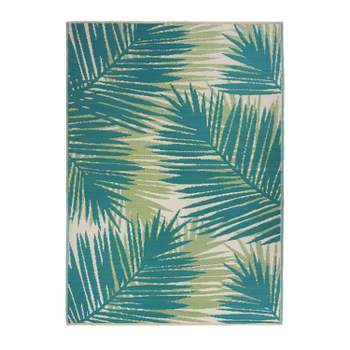 World Rug Gallery Floral Tropical Reversible Plastic Indoor and Outdoor Rugs