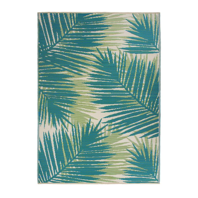 World Rug Gallery Floral Tropical Reversible Plastic Indoor and Outdoor Rugs, 1 of 18