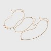 Girls' Multi Hearts Initial Necklace Set - art class™ - 2 of 3