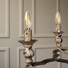Vintage Farmhouse Chandelier, Handcrafted Iron Rustic Pendant Light Fixture, Distressed Finish, UL Listed, E12 Base, Fully Assembled - 4 of 4