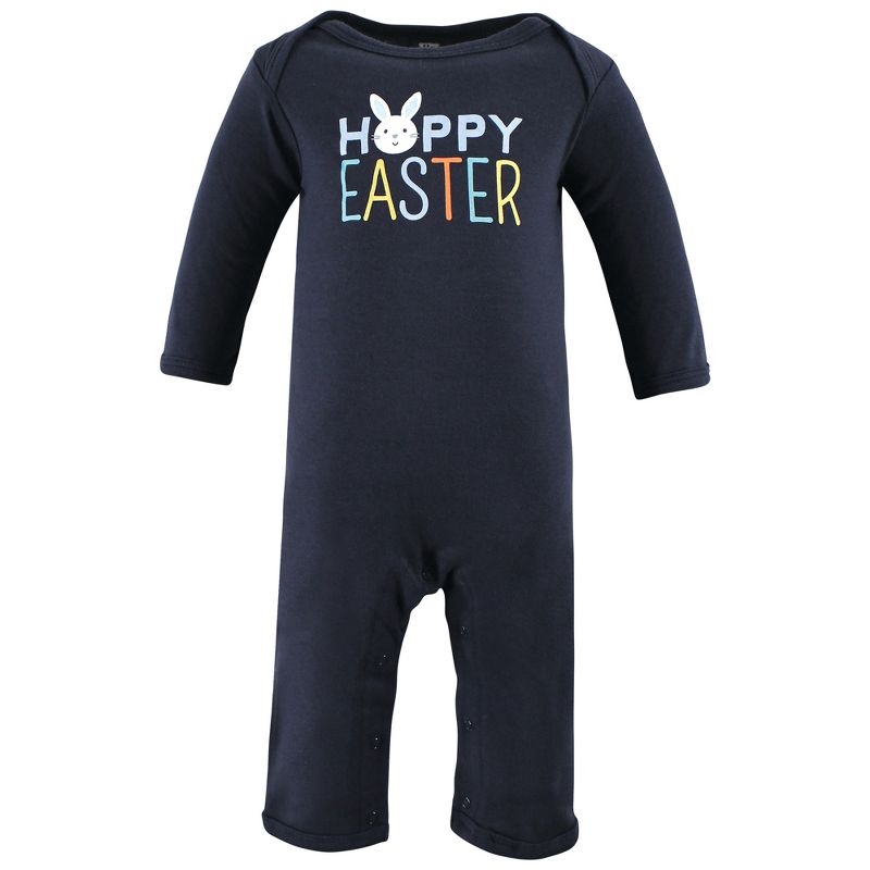 Hudson Baby Infant Boy Cotton Coveralls, Hoppy Easter, 3-6 Months, 3 of 6