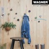 WAGNER – design yourself Multifunctional Wall Hook Set, Black Rubber & Steel, 4pc — Supports up to 35 lbs - 4 of 4