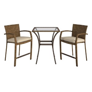 COSCO Outdoor Living 3 Piece High Top Bistro Patio Furniture Set - 1 of 4