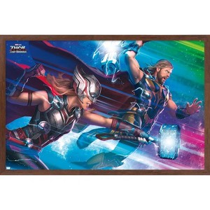 Trends International Marvel Thor: Love and Thunder - Bifrost Framed Wall Poster Prints - 1 of 4