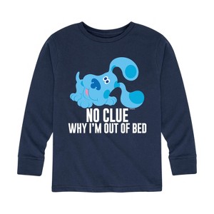 Boys' - Blue's Clues & You! - No Clue Why I'm Out Of Bed Long Sleeve Graphic T-Shirt - 1 of 4