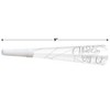 Beistle White New Year Horns with Silver Print, 9", (25/Pkg) Silver - 4 of 4