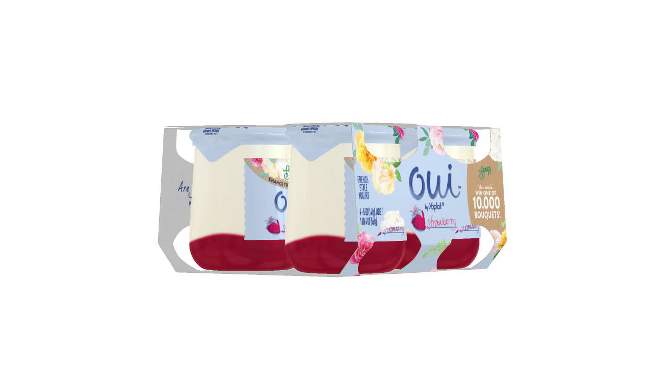 Oui by Yoplait Strawberry Flavored French Style Yogurt - 4ct/5oz Jars, 2 of 14, play video