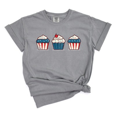 Simply Sage Market Patriotic Cupcakes Garment Dyed Tee