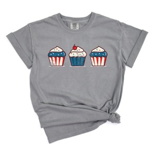 Simply Sage Market Patriotic Cupcakes Garment Dyed Tee - 1 of 4