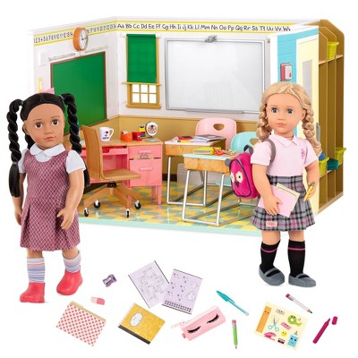 Our Generation, Elementary Class Playset, School Supplies Set for 18-inch  Dolls