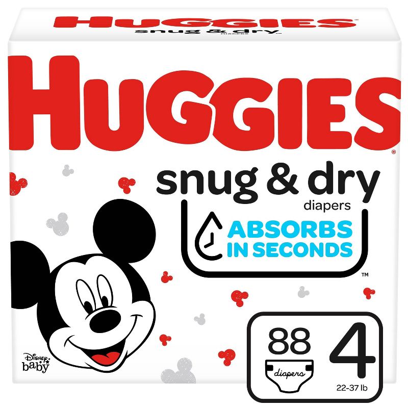 Huggies Snug & Dry Baby Disposable Diapers – (Select Size and Count), 1 of 9