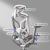 SAINTCY Butterfly Ergonomic Office Chair: Adjustable Lumbar Support & Headrest, High-Back Mesh Computer Desk Chair with Tilt, 4D Armrests, Heavy-Duty - 3 of 4