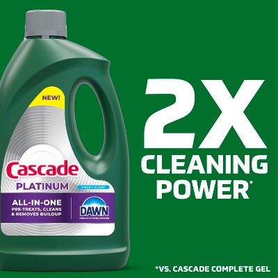 Cascade Lemon Platinum Gel Dishwasher Detergents - 75oz