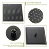 PAGED Shower System with Waterfall Tub Spout Modern Square Shower Head with Rough-in Valve for Bathroom, Restroom - 4 of 4