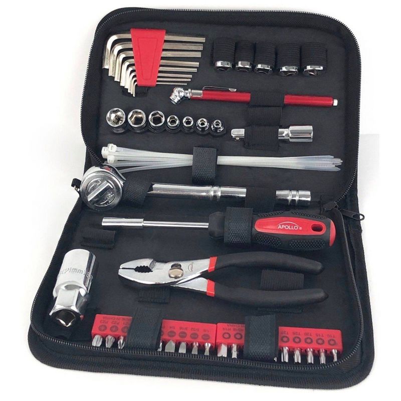 Apollo Tools 56pc SAE DT9774 Auto Tool Set In Zippered Case, 1 of 12