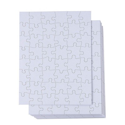 Juvale Blank Jigsaw Puzzle, 48 Pieces (8.5 x 11 In, 36 Pack, Not for Sublimation)