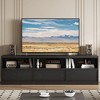 Modern TV Stand for 65 70 75 Inch TVs, Industrial Entertainment Center with 3 Drawers & Open Shelves, Sturdy MDF for Living Room & Bedroom - 4 of 4