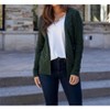 Women's Cable Knit Wrap Sweater - Grace & Lace - 2 of 4