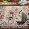 coucheta Multi-size Washable Area Rug, Modern Abstract Non-Slip Soft Low Pile Non Shedding Print Pattern Carpet, for Living Room, Bedroom, Dining - 4 of 4