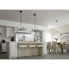Progress Lighting Pivot 6-Light LED Modern Chandelier, Satin White Frosted Lens, Matte Black Steel, Canopy Included - 4 of 4